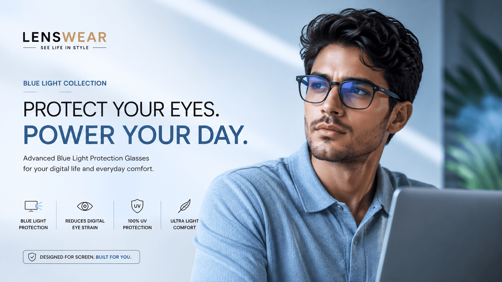 Blue light eyewear promotion